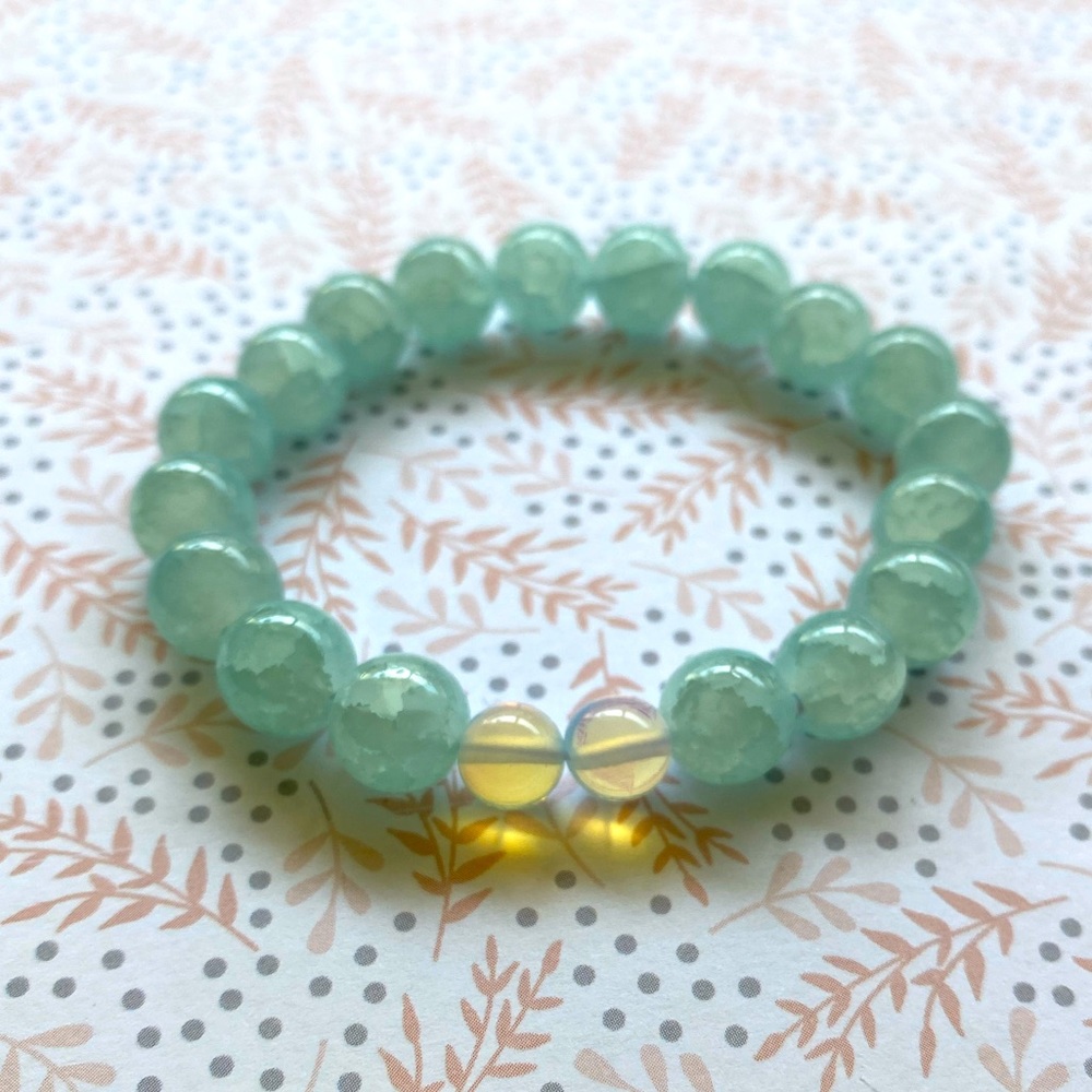 Light Blue Beaded Bracelet